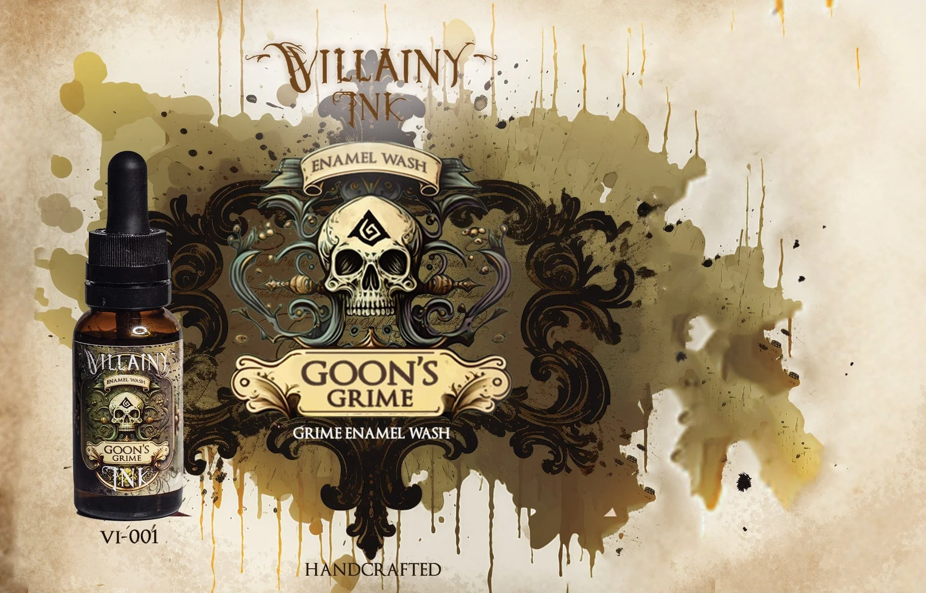 Villainy Inks - Handcrafted Enamel Washes 30ml - Phase I Starter Set x7 colors - Image 13