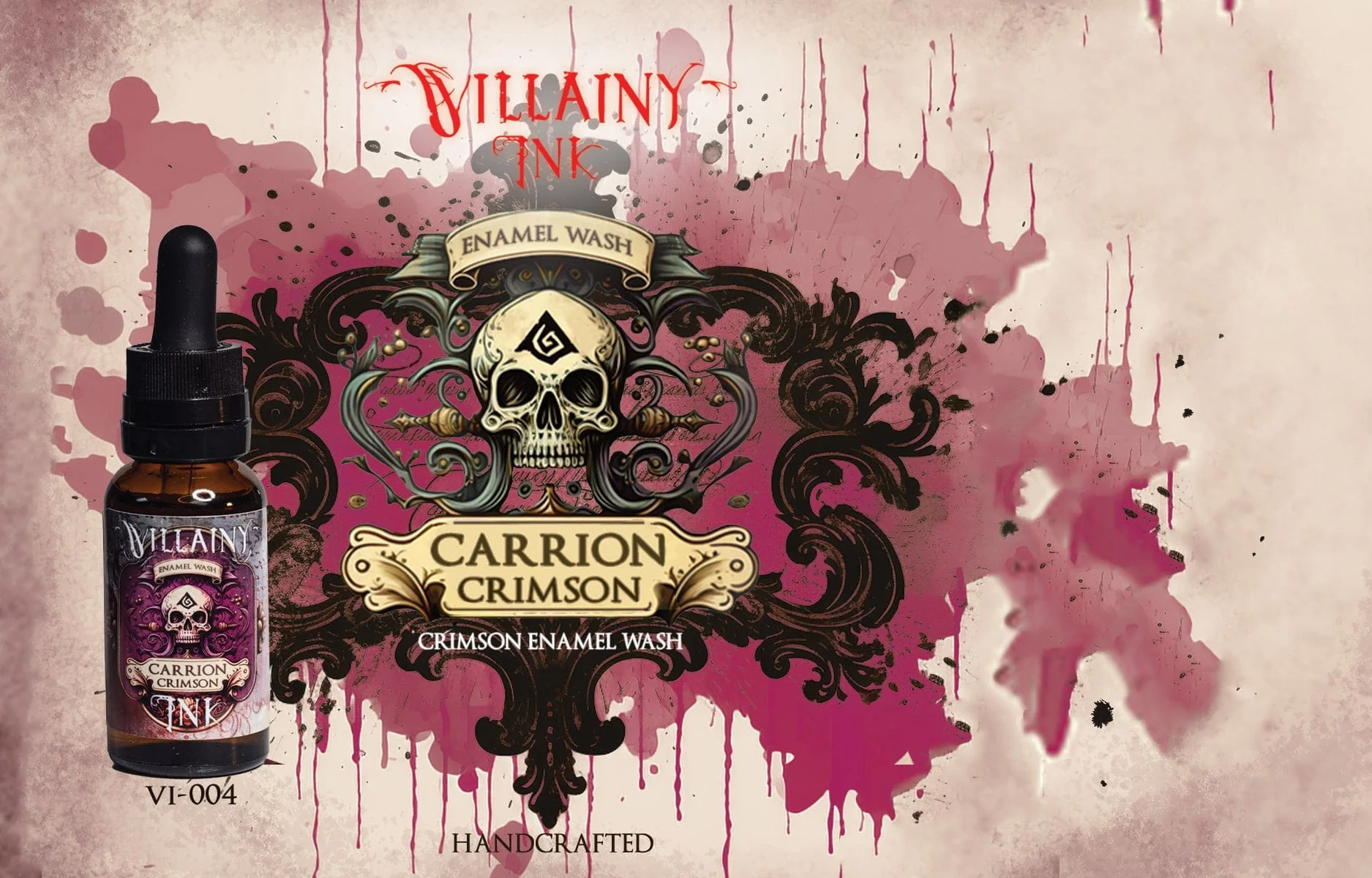 Villainy Inks - Handcrafted Enamel Washes 30ml - Phase I Starter Set x7 colors - Image 3