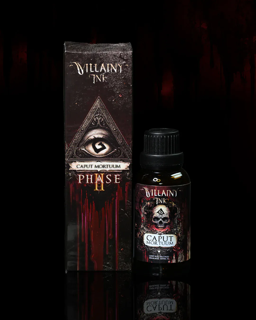 Villainy Inks Phase II - Handcrafted Enamel Washes 30ml - Caput Mortuum