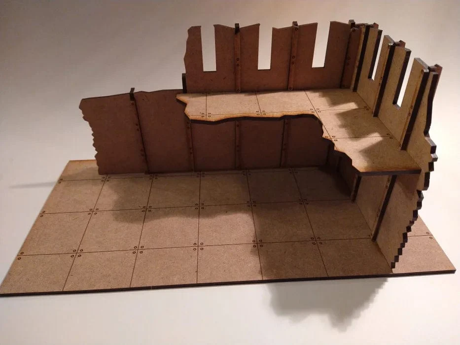 Xolk Scenery: Iron City, WTC Ruin Two Storey with Windows - Image 2